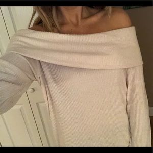 Off shoulder sweater